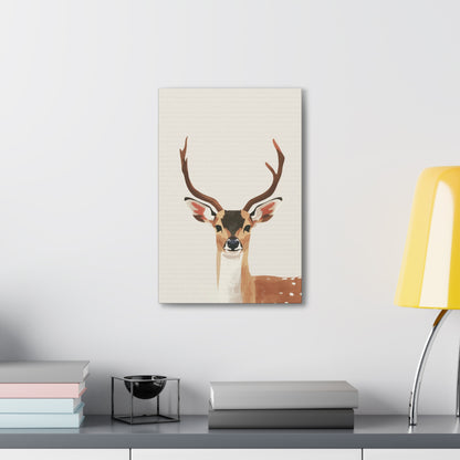 Deer Digital Illustration Canvas Gallery Wraps