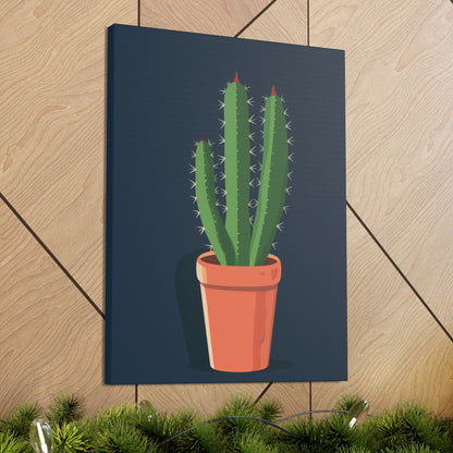 Cactus Plant - Illustration Canvas Gallery Wraps