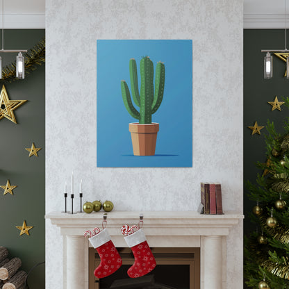 Cactus Plant - Illustration Canvas Gallery Wraps