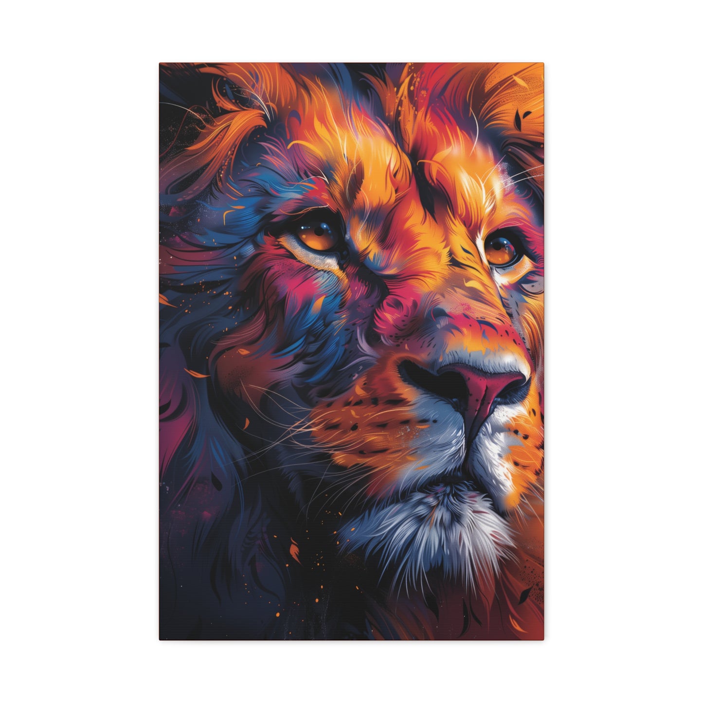 Lion - Illustration Canvas Gallery Wraps