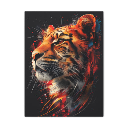 Tiger - Illustration  Canvas Gallery Wraps