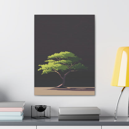 Bonsai Tree - Illustration Canvas Gallery Wraps