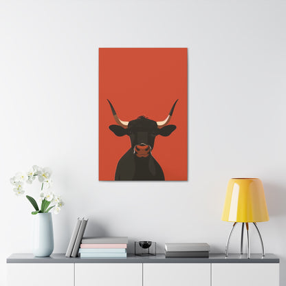 Bull Digital Illustration Canvas Gallery Wraps