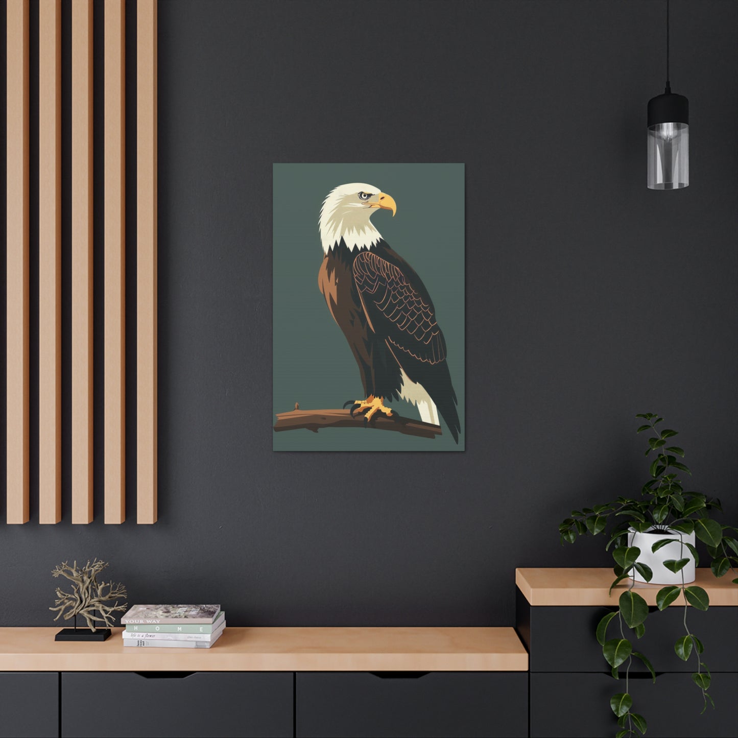 Eagle Digital Illustration Canvas Gallery Wraps