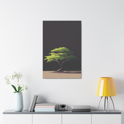 Bonsai Tree - Illustration Canvas Gallery Wraps