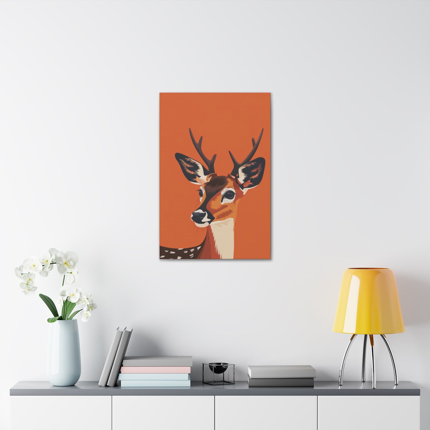 Deer - Digital Illustration Canvas Gallery Wraps