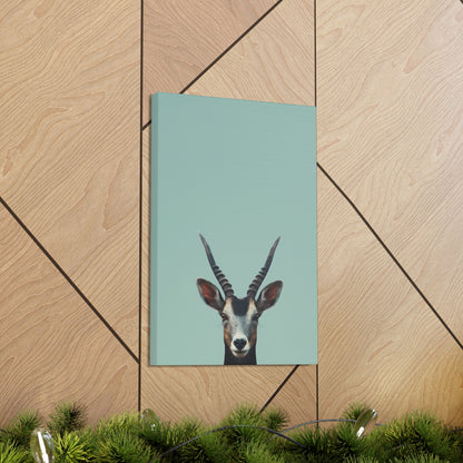 Antelope with Antlers Digital Illustration Canvas Gallery Wraps