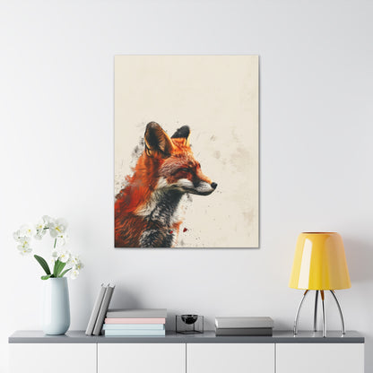 Fox Digital Illustration Canvas Gallery Wraps