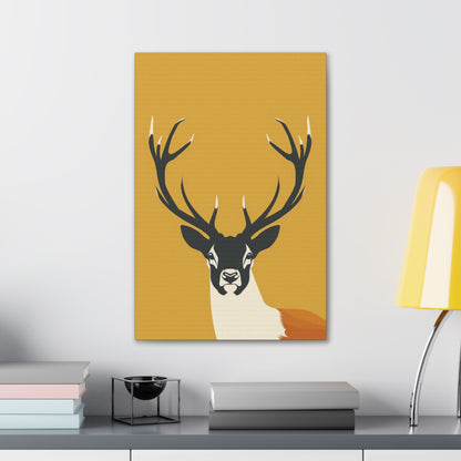 Reindeer - Digital Illustration Canvas Gallery Wraps