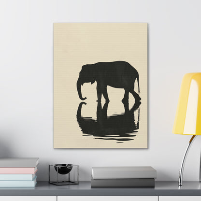 Elephant  Digital Illustration Canvas Gallery Wraps