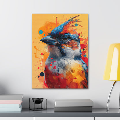 Bird - Abstract Illustration Canvas Gallery Wraps