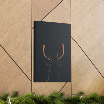 Reindeer antlers  Digital Illustration Canvas Gallery Wraps