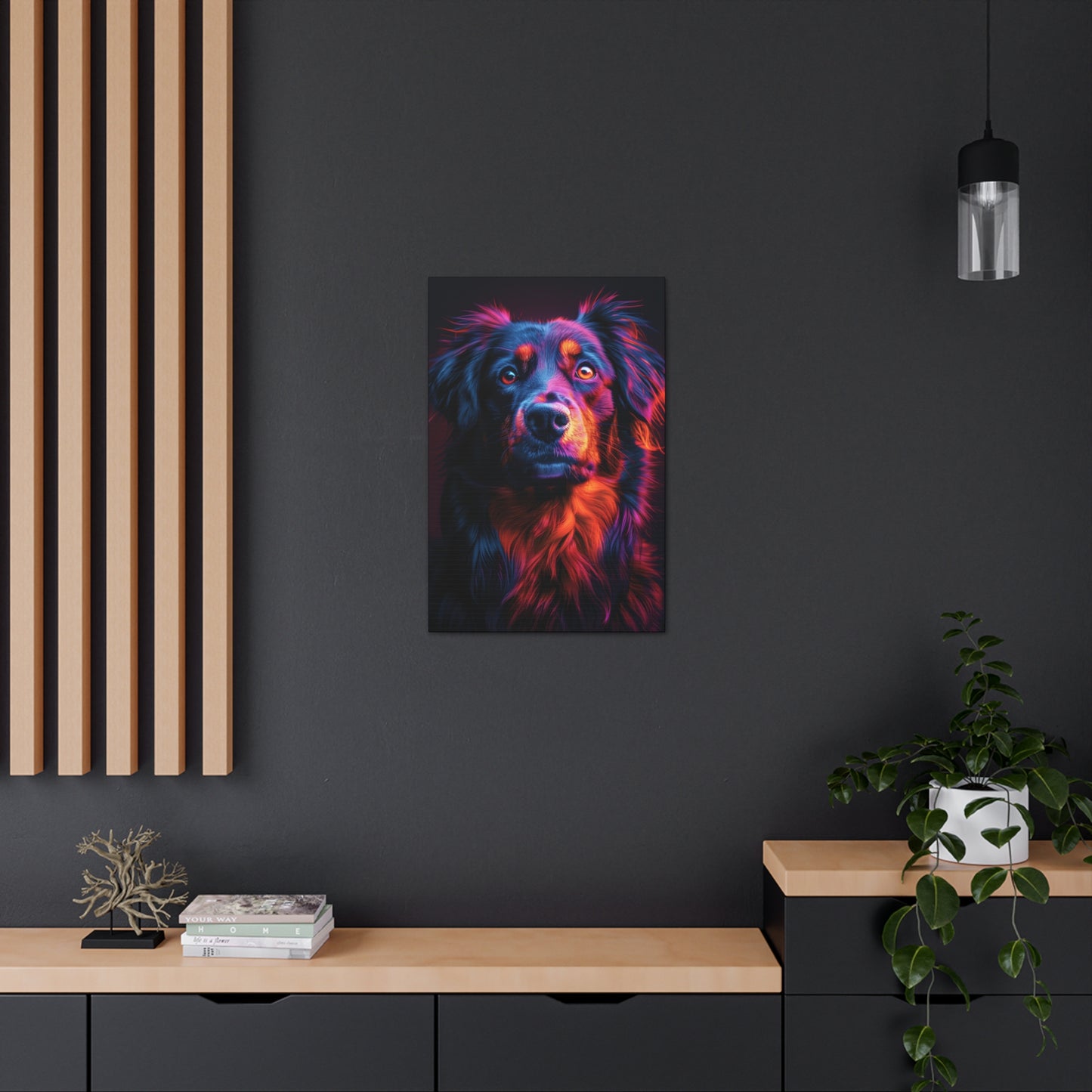 Labrador Dog - Abstract Illustration Canvas Gallery Wraps