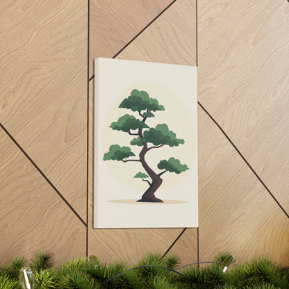 Bonsai Tree - Illustration Canvas Gallery Wraps