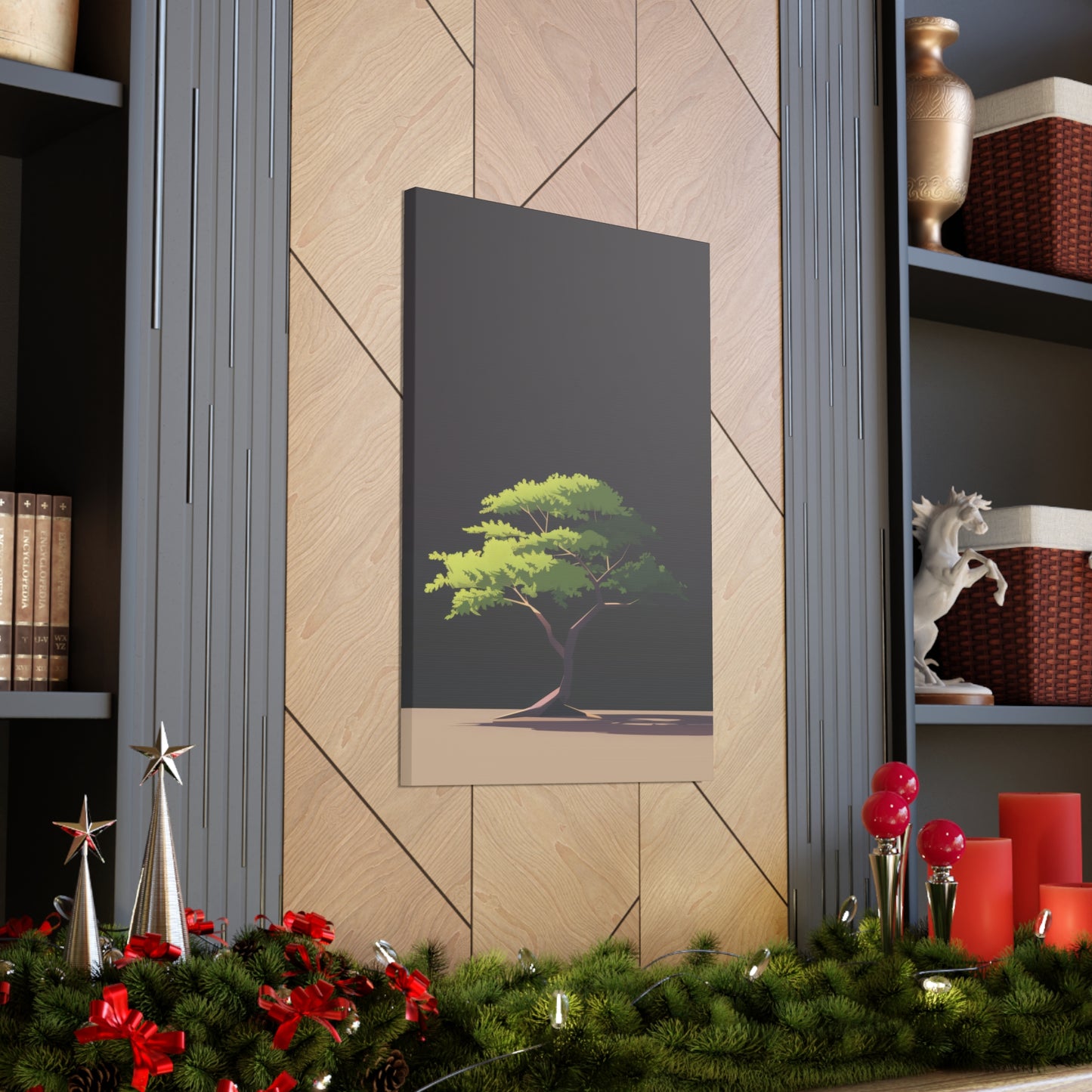 Bonsai Tree - Illustration Canvas Gallery Wraps