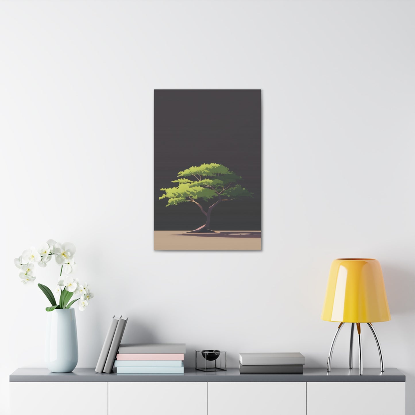 Bonsai Tree - Illustration Canvas Gallery Wraps