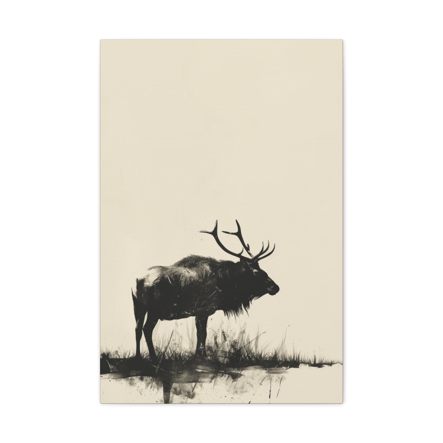 Moose Digital Illustration Canvas Gallery Wraps