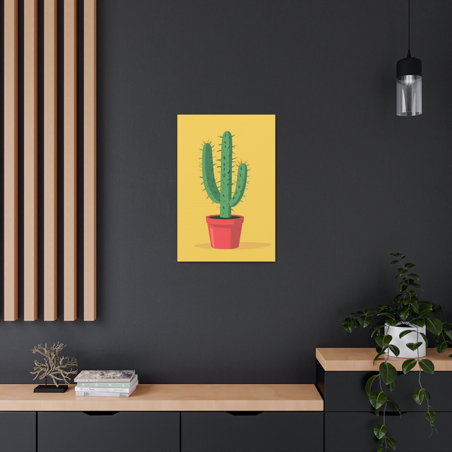 Cactus Plant - Illustration Canvas Gallery Wraps