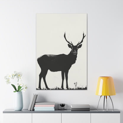 Reindeer Digital Illustration Canvas Gallery Wraps