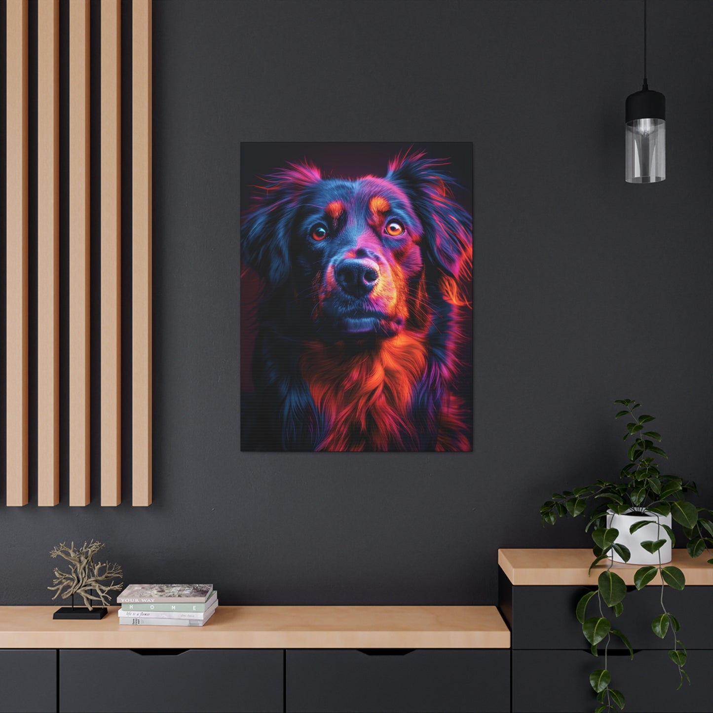 Labrador Dog - Abstract Illustration Canvas Gallery Wraps