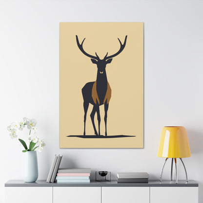 Reindeer - Digital Illustration Canvas Gallery Wraps