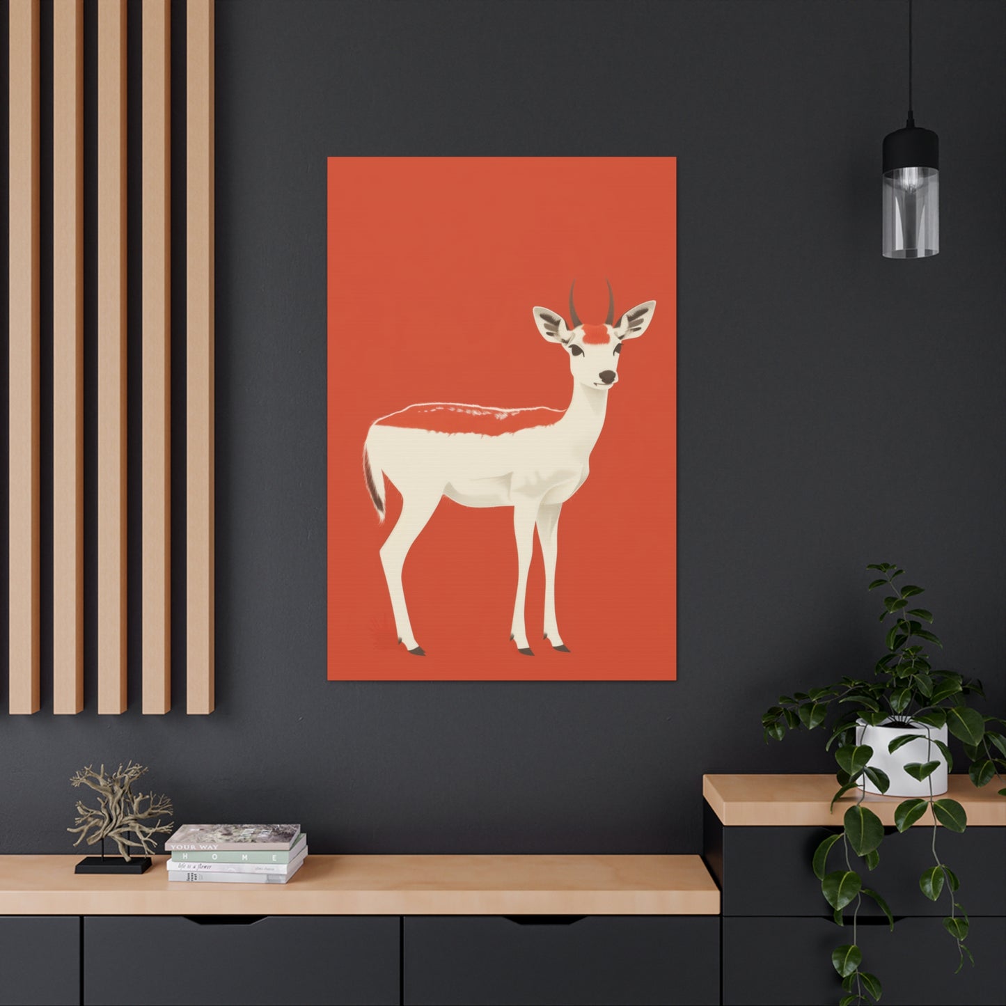 Deer Digital Illustration Canvas Gallery Wraps