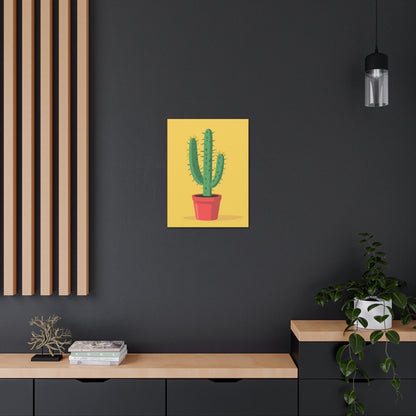 Cactus Plant - Illustration Canvas Gallery Wraps