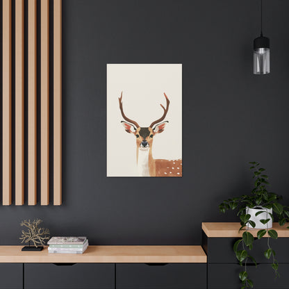 Deer Digital Illustration Canvas Gallery Wraps