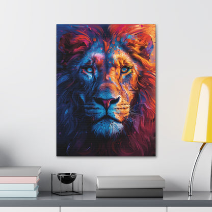 Lion - Illustration  Canvas Gallery Wraps