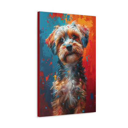 Terrier Dog - Illustration Canvas Gallery Wraps