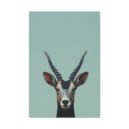 Antelope with Antlers Digital Illustration Canvas Gallery Wraps