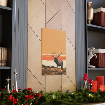 Moose - Digital Illustration Canvas Gallery Wraps