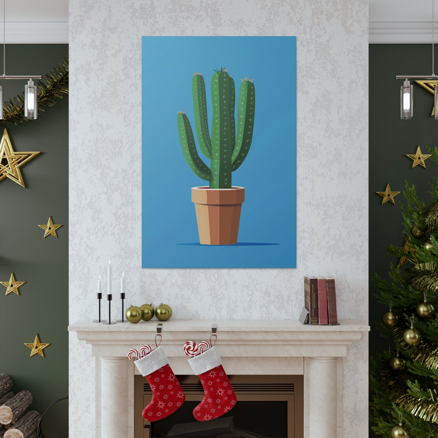 Cactus Plant - Illustration Canvas Gallery Wraps