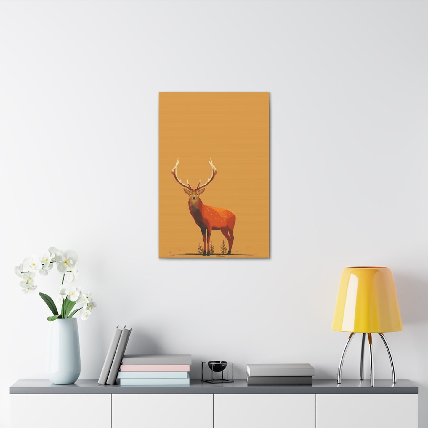 Reindeer Digital Illustration Canvas Gallery Wraps