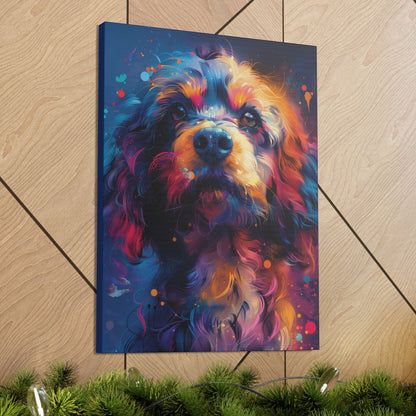 Terrier Dog - Illustration Canvas Gallery Wraps