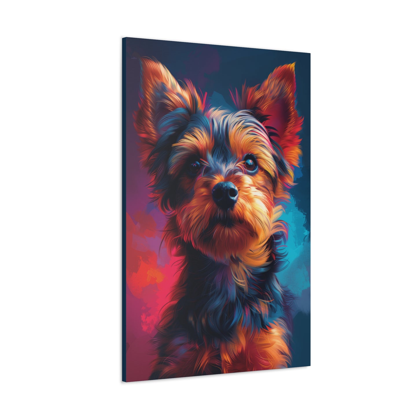 Terrier Dog - Abstract Illustration Canvas Gallery Wraps