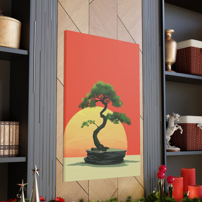 Bonsai Tree - Illustration Canvas Gallery Wraps