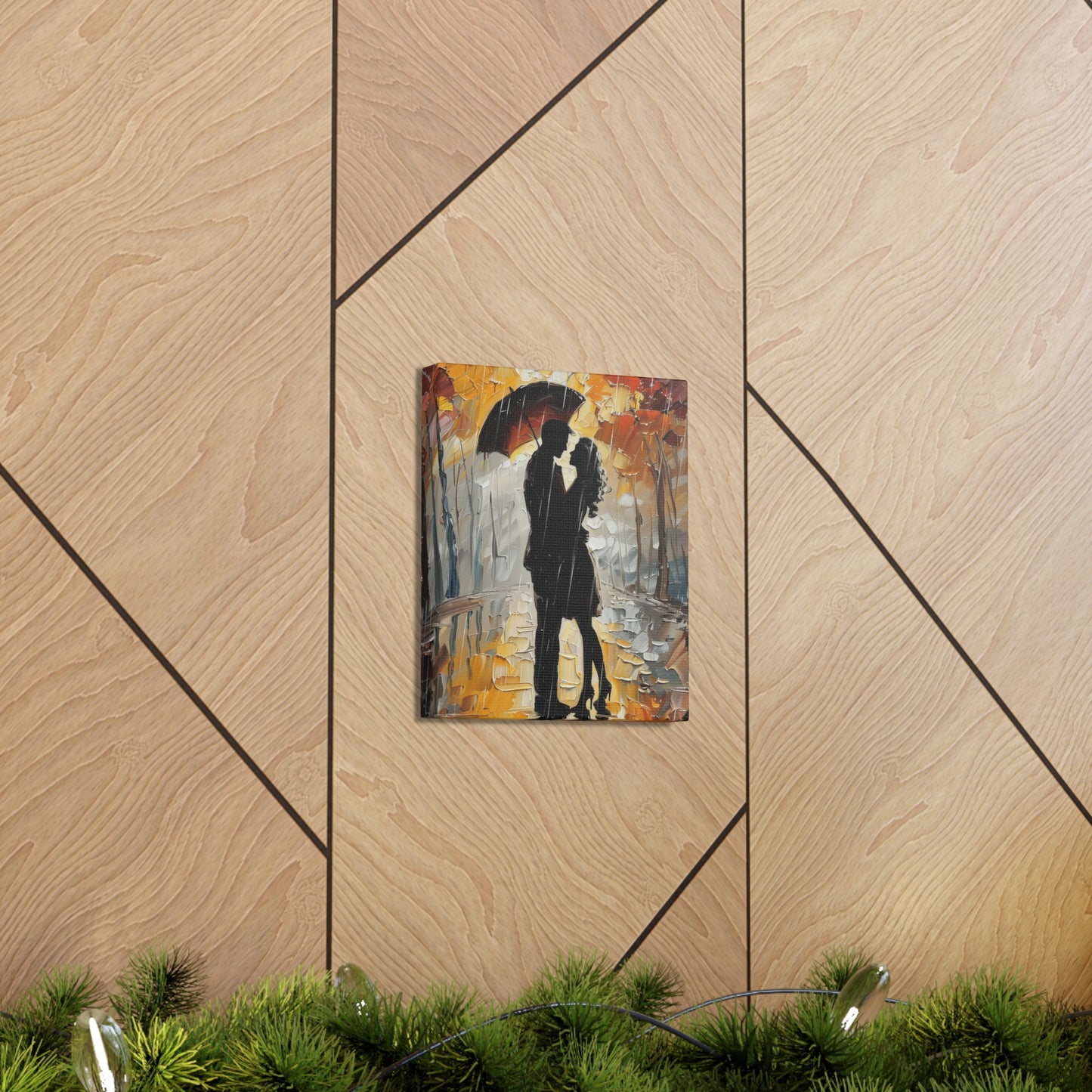 Couple - Leonid Afremov Style Digital Oil Painting Canvas Gallery Wraps