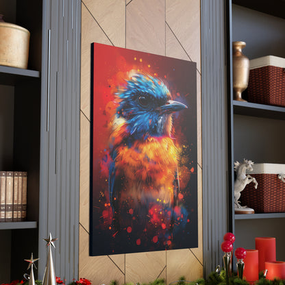 Bird Abstract - Illustration Canvas Gallery Wraps