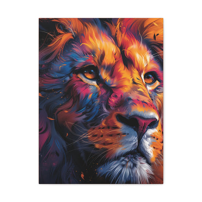 Lion - Illustration Canvas Gallery Wraps