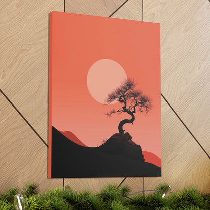 Bonsai Tree - Illustration Canvas Gallery Wraps