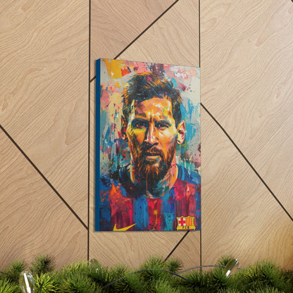 Lionel Messi - Abstract Digital Painting Canvas Gallery Wraps