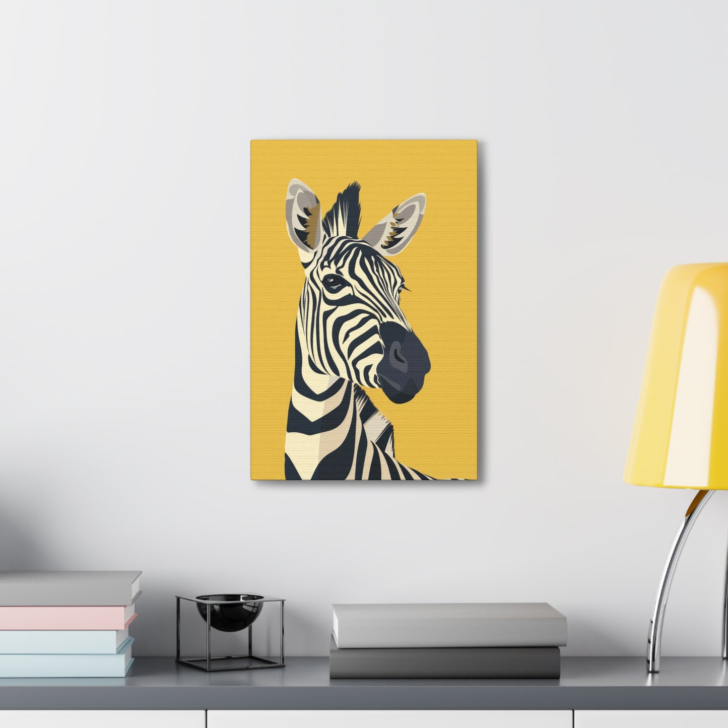 Zebra Digital Illustration Canvas Gallery Wraps