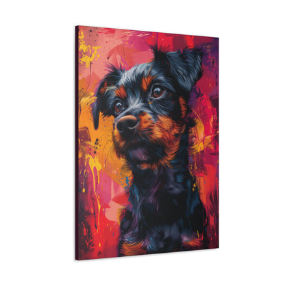 Terrier Dog - Illustration Canvas Gallery Wraps