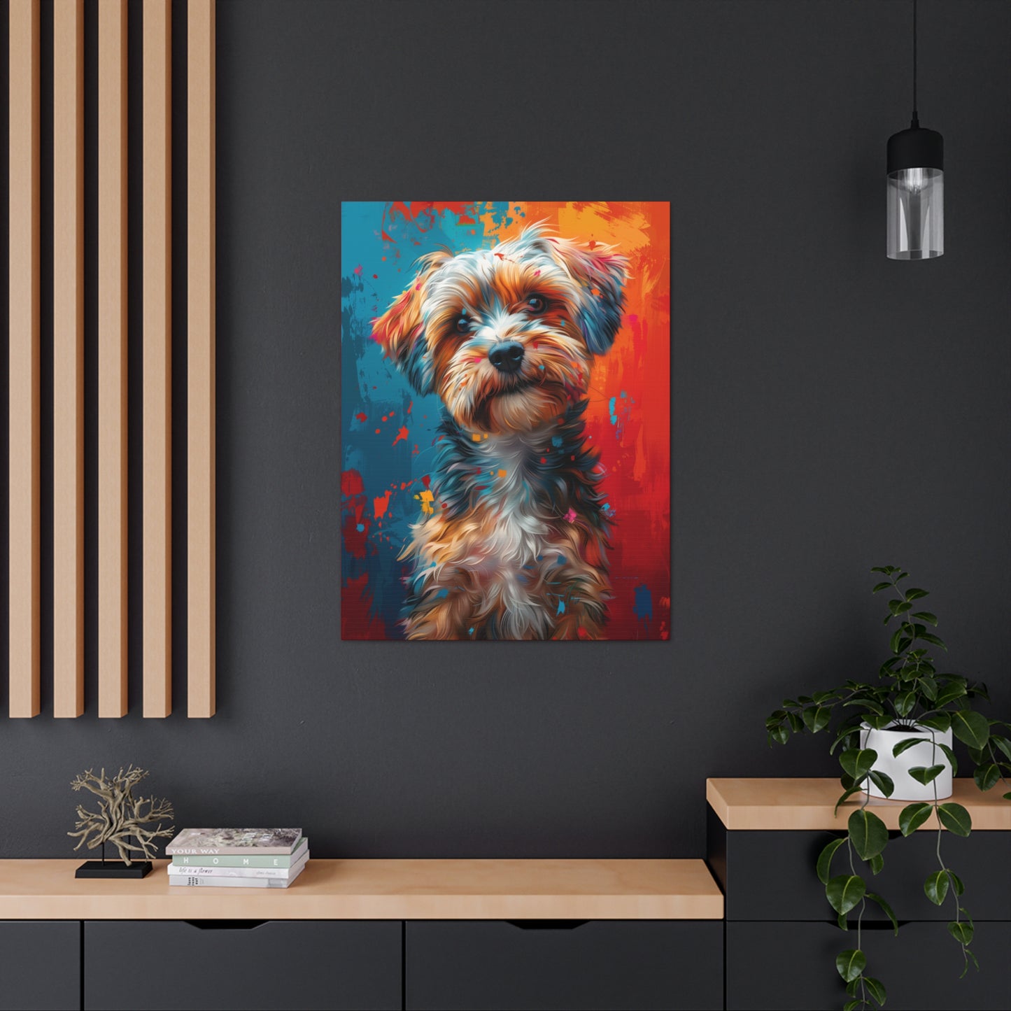 Terrier Dog - Illustration Canvas Gallery Wraps