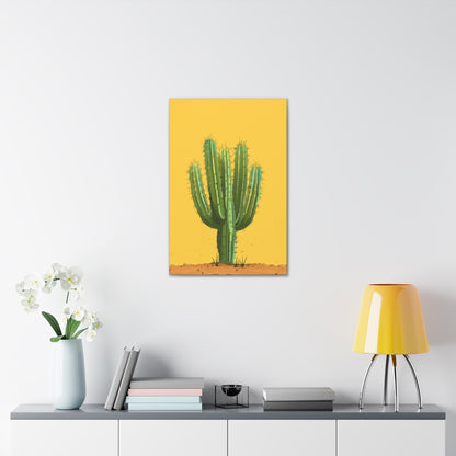 Cactus Plant - Illustration Canvas Gallery Wraps