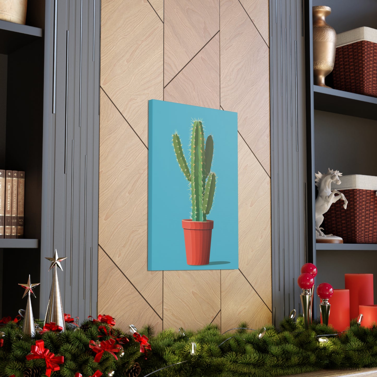 Cactus Plant - Illustration Canvas Gallery Wraps