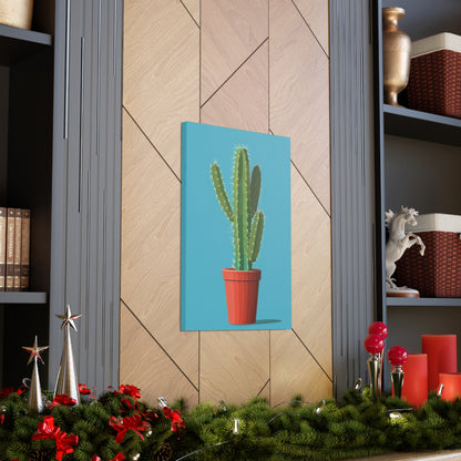 Cactus Plant - Illustration Canvas Gallery Wraps