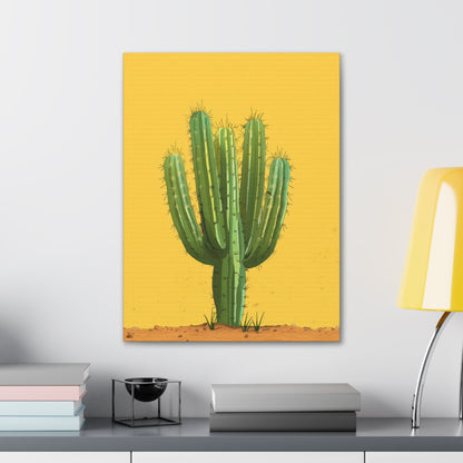 Cactus Plant - Illustration Canvas Gallery Wraps