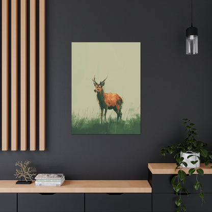 Reindeer Digital Illustration Canvas Gallery Wraps